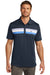 TravisMathew TM1MU416 Mens Cabana Moisture Wicking Short Sleeve Polo Shirt Blue Nights Model Front