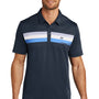 TravisMathew Mens Cabana Moisture Wicking Short Sleeve Polo Shirt - Blue Nights