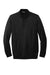 TravisMathew TM1MU419 Mens Newport Fleece 1/4 Zip Jacket Black Flat Front
