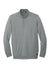 TravisMathew TM1MU419 Mens Newport Fleece 1/4 Zip Jacket Quiet Shade Grey Flat Front