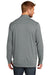 TravisMathew TM1MU419 Mens Newport Fleece 1/4 Zip Jacket Quiet Shade Grey Model Back