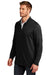 TravisMathew TM1MU420 Mens Newport Fleece Full Zip Jacket Black Model 3Q