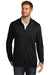 TravisMathew TM1MU420 Mens Newport Fleece Full Zip Jacket Black Model Front