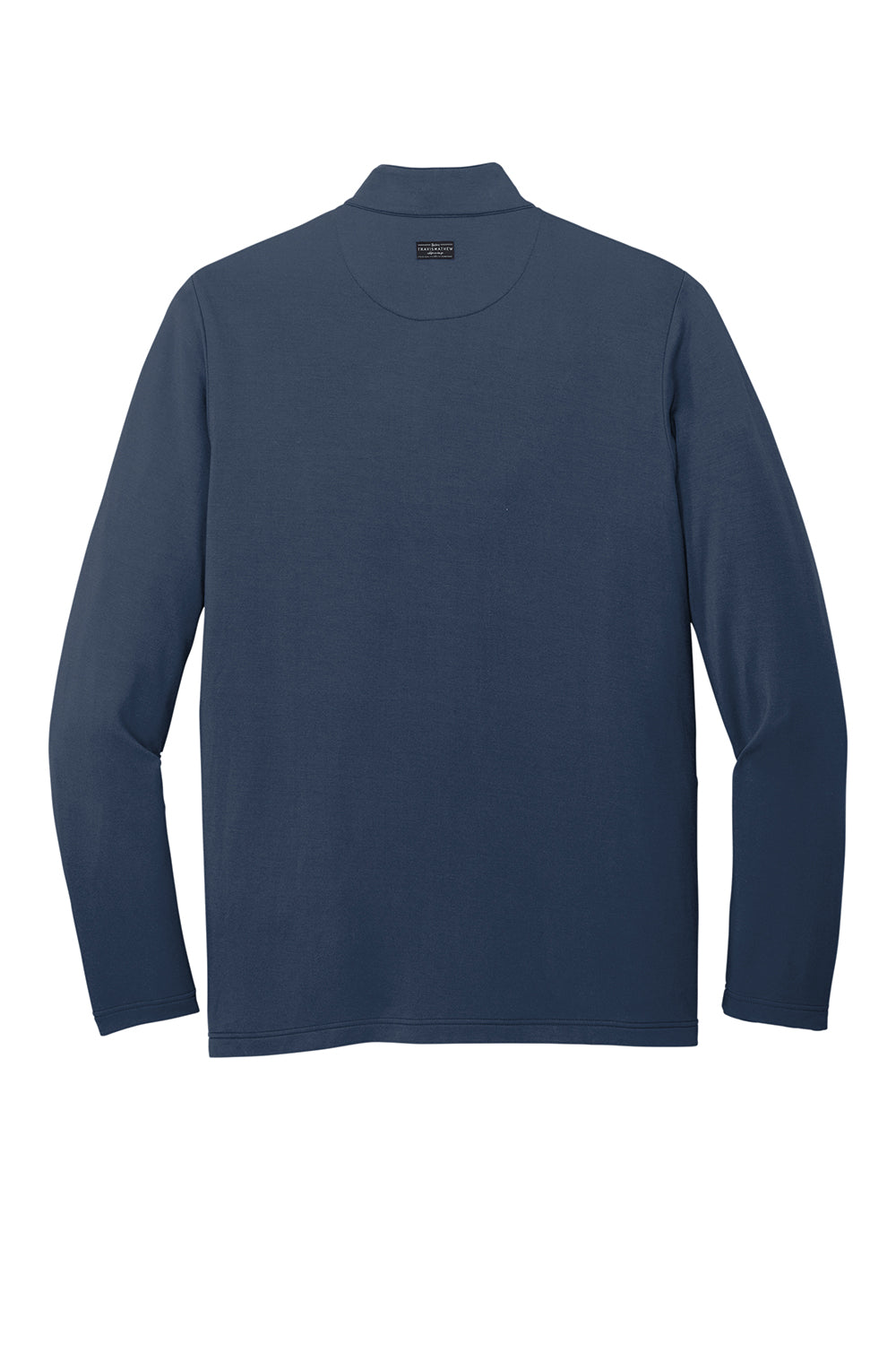 TravisMathew TM1MU420 Mens Newport Fleece Full Zip Jacket Blue Nights Flat Back