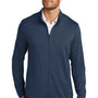TravisMathew Mens Newport Fleece Full Zip Jacket - Blue Nights