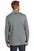 TravisMathew TM1MU420 Mens Newport Fleece Full Zip Jacket Quiet Shade Grey Model Back