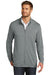TravisMathew TM1MU420 Mens Newport Fleece Full Zip Jacket Quiet Shade Grey Model Front