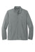 TravisMathew TM1MU422 Mens Surfside Full Zip Jacket Heather Quiet Shade Grey Flat Front