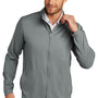 TravisMathew Mens Surfside Full Zip Jacket - Heather Quiet Shade Grey
