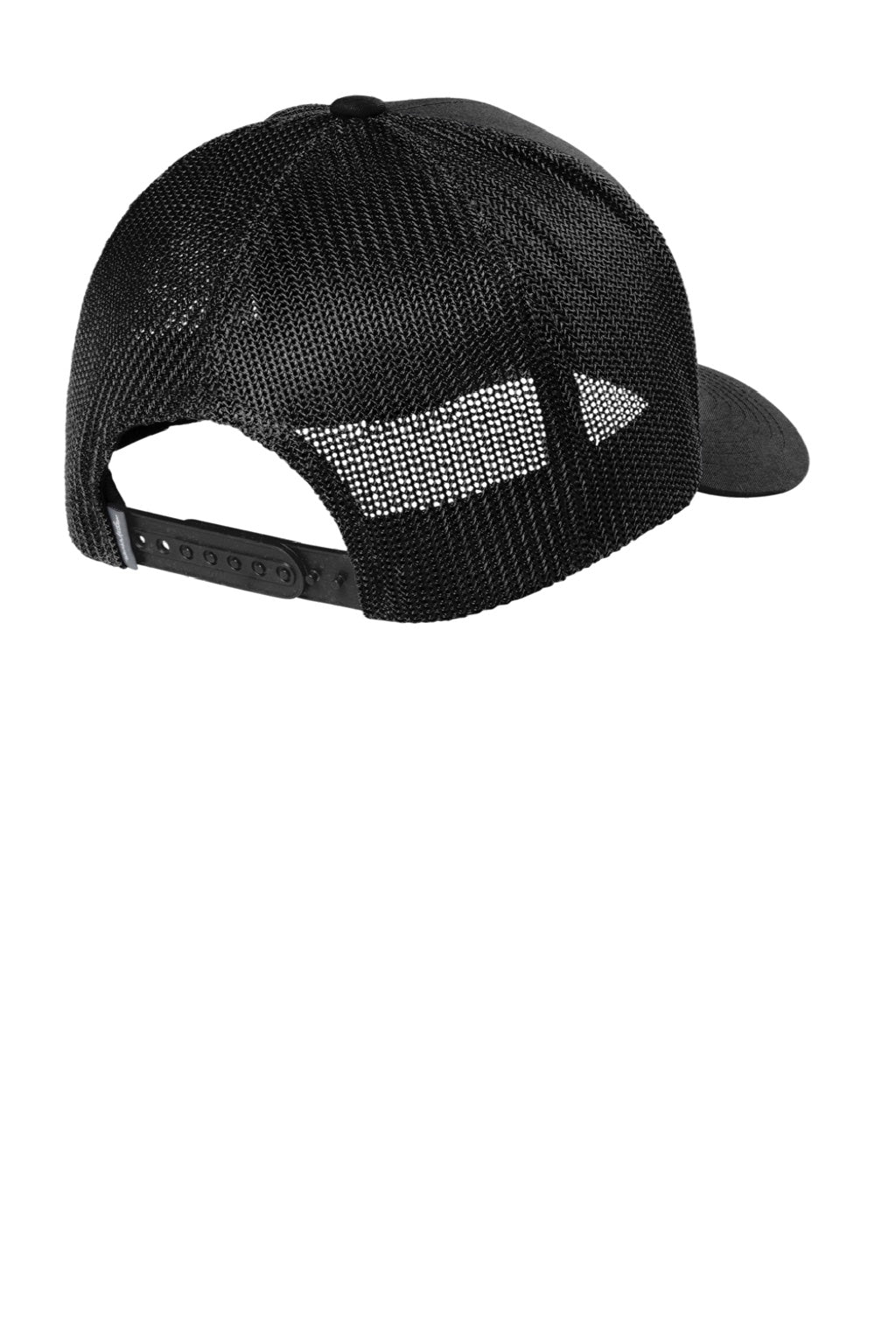 TravisMathew Hats TM1MU423 Mens Cruz Adjustable Trucker Hat Black Flat Back
