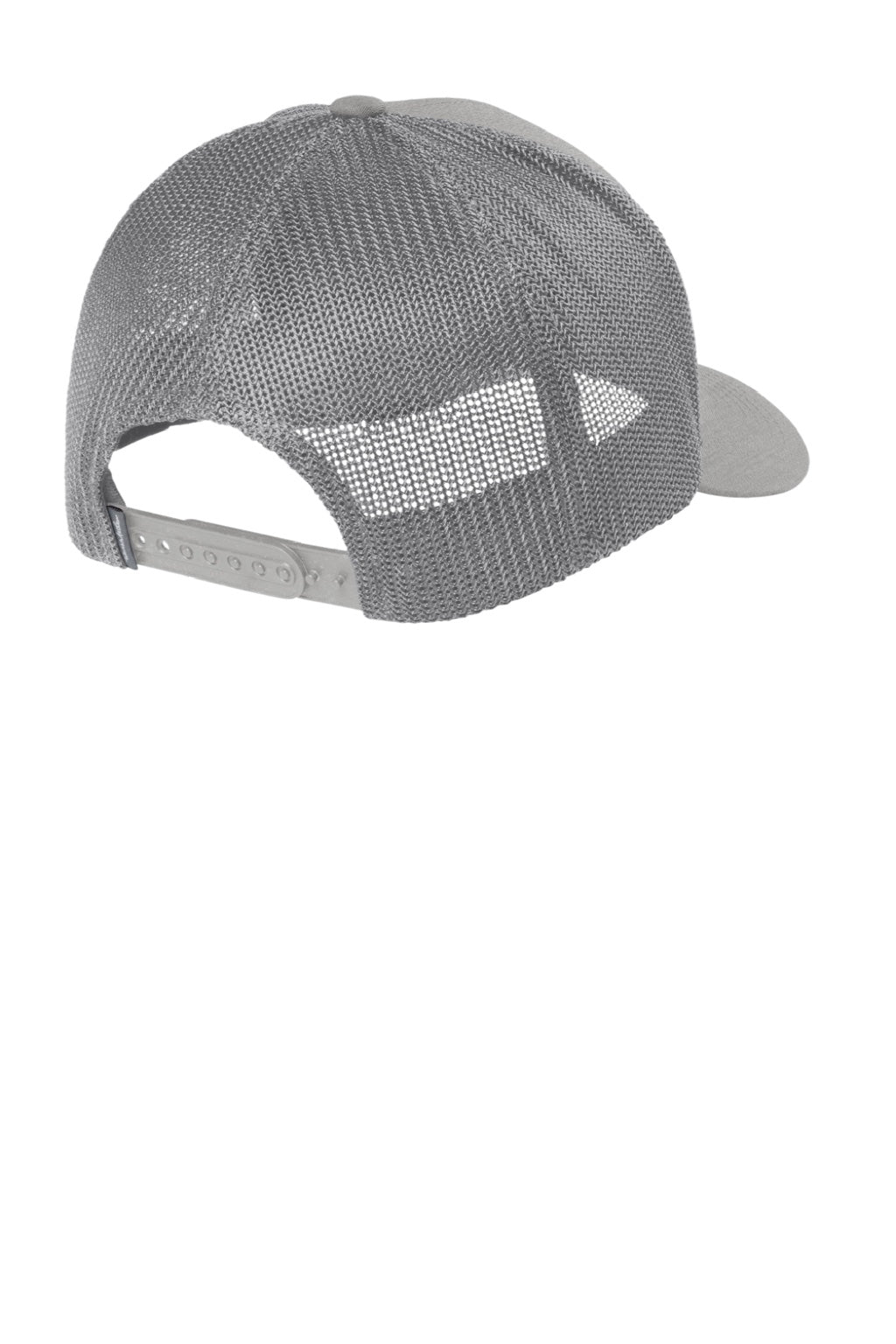 TravisMathew Hats TM1MU423 Mens Cruz Adjustable Trucker Hat Heather Grey Flat Back