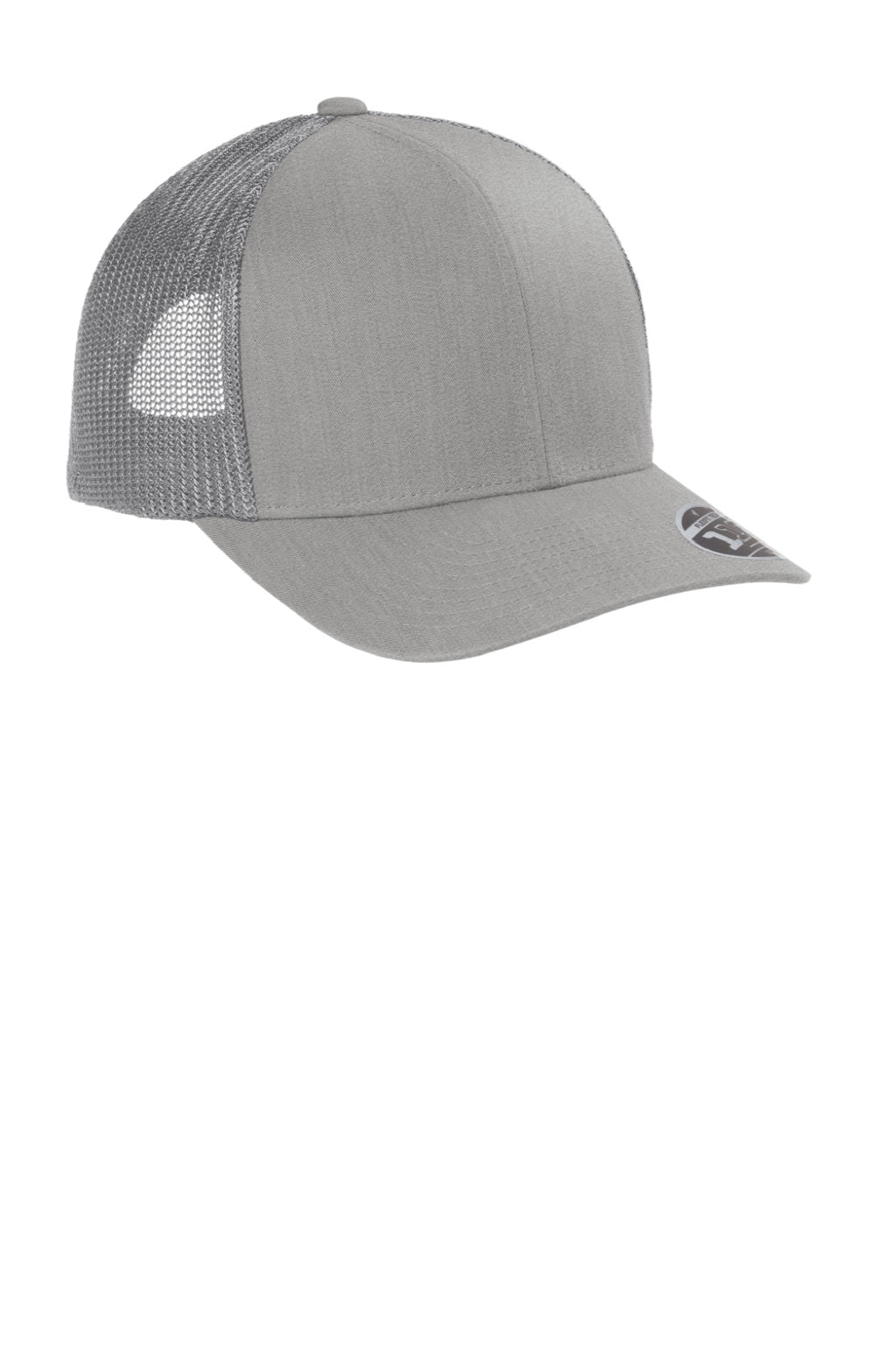 TravisMathew Hats TM1MU423 Mens Cruz Adjustable Trucker Hat Heather Grey Flat Front