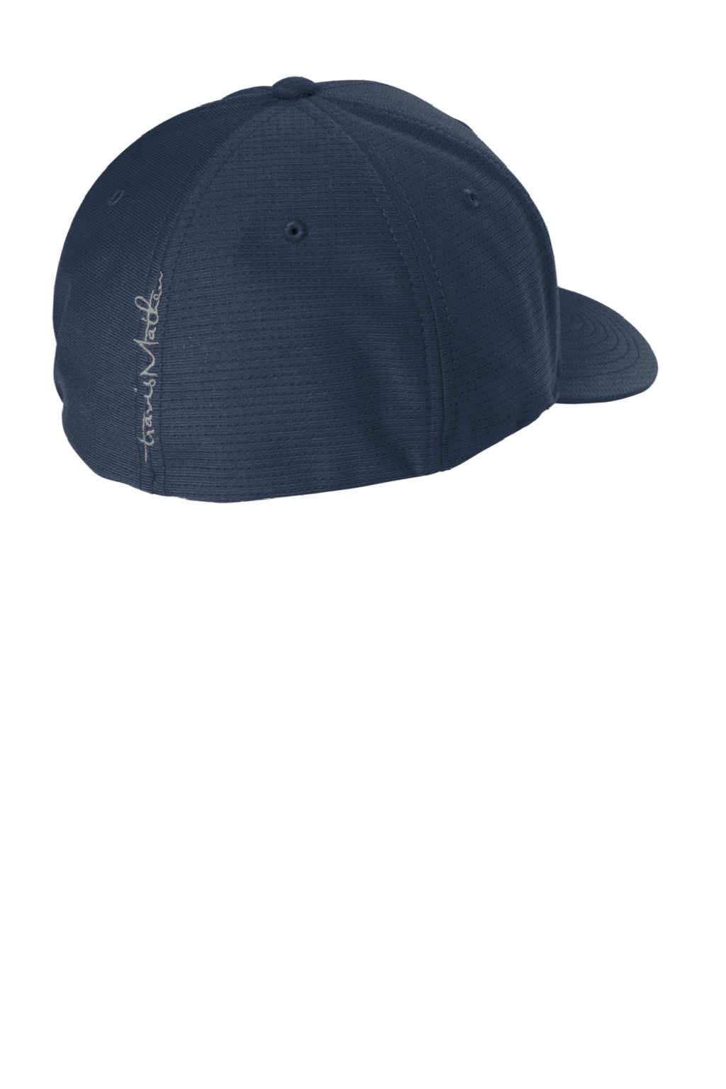 TravisMathew Hats TM1MU426 Mens Rad Flexfit Hat Blue Nights Flat Back