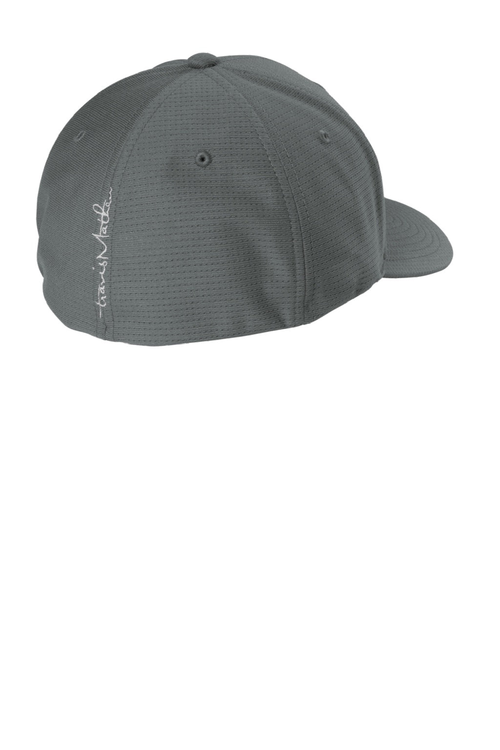 TravisMathew Hats TM1MU426 Mens Rad Flexfit Hat Quiet Shade Grey Flat Back