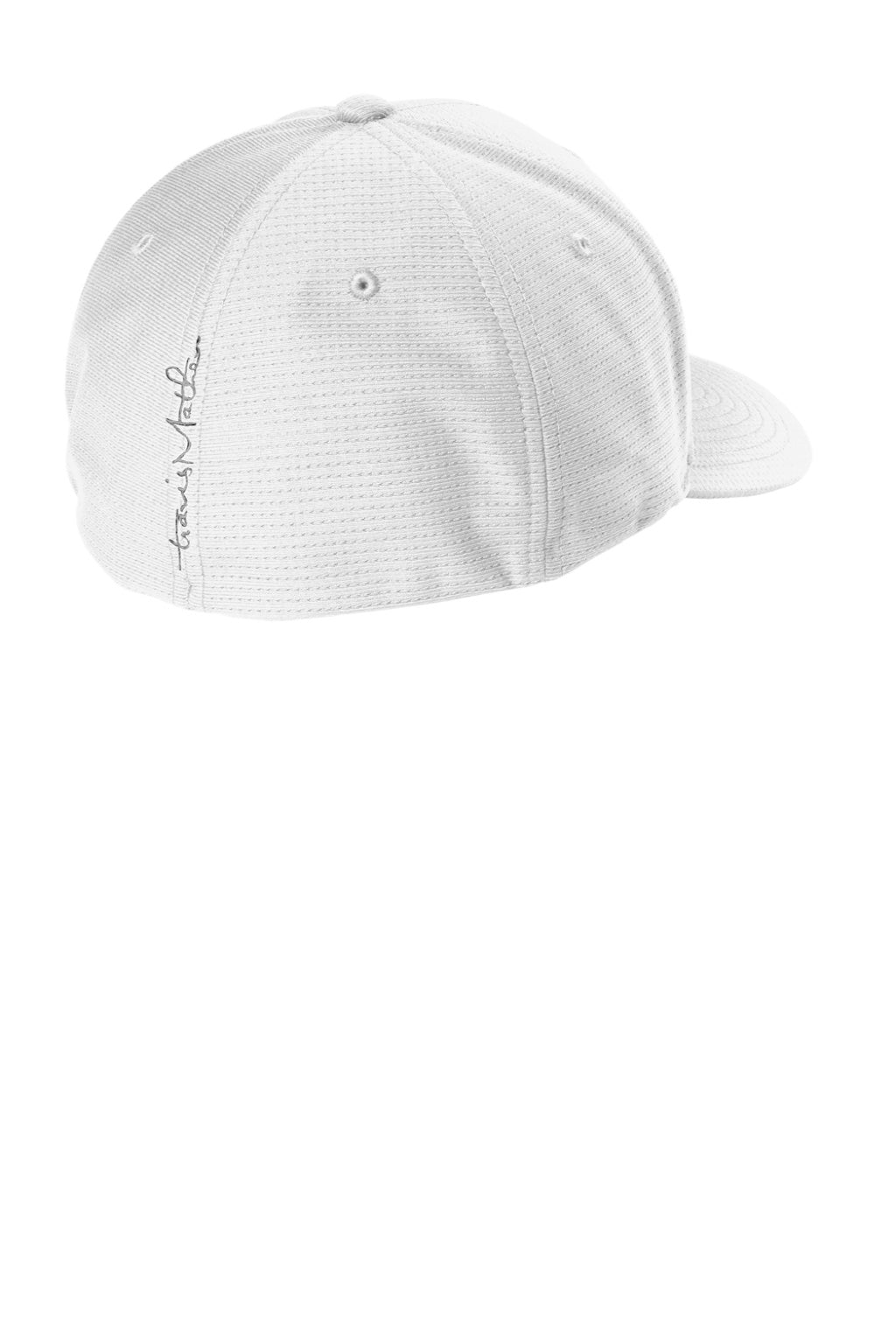 TravisMathew Hats TM1MU426 Mens Rad Flexfit Hat White Flat Back