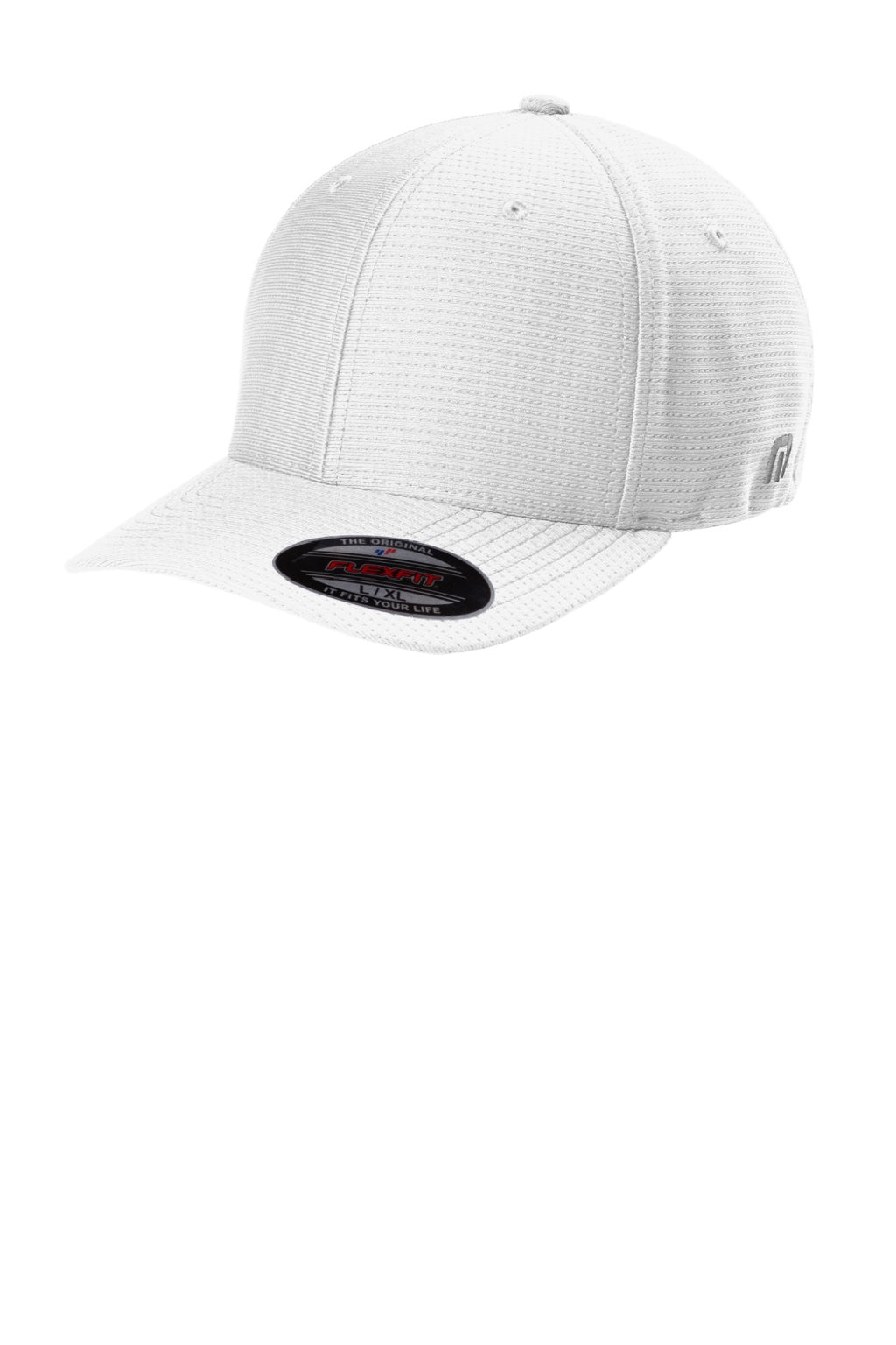 TravisMathew Hats TM1MU426 Mens Rad Flexfit Hat White Flat Front