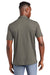 TravisMathew TM1MW450 Mens Monterey Wrinkle Resistant Chest Stripe Short Sleeve Polo Shirt Quiet Shade Grey Model Back