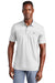 TravisMathew TM1MW450 Mens Monterey Wrinkle Resistant Chest Stripe Short Sleeve Polo Shirt White Model Front