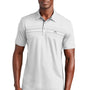 TravisMathew Mens Monterey Wrinkle Resistant Chest Stripe Short Sleeve Polo Shirt - White