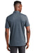 TravisMathew TM1MW451 Mens Auckland Slub Wrinkle Resistant Short Sleeve Polo Shirt Blue Nights Model Back