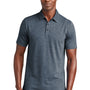 TravisMathew Mens Auckland Slub Wrinkle Resistant Short Sleeve Polo Shirt - Blue Nights