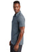 TravisMathew TM1MW451 Mens Auckland Slub Wrinkle Resistant Short Sleeve Polo Shirt Blue Nights Model Side