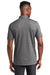 TravisMathew TM1MW451 Mens Auckland Slub Wrinkle Resistant Short Sleeve Polo Shirt Dark Grey Model Back