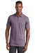 TravisMathew TM1MW451 Mens Auckland Slub Wrinkle Resistant Short Sleeve Polo Shirt Sage Purple Model Front