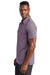 TravisMathew TM1MW451 Mens Auckland Slub Wrinkle Resistant Short Sleeve Polo Shirt Sage Purple Model Side
