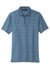 TravisMathew TM1MW451 Mens Auckland Slub Wrinkle Resistant Short Sleeve Polo Shirt Riviera Blue Flat Front