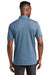 TravisMathew TM1MW451 Mens Auckland Slub Wrinkle Resistant Short Sleeve Polo Shirt Riviera Blue Model Back