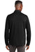 TravisMathew TM1MW452 Mens Crestview 1/4 Zip Sweatshirt Black Model Back
