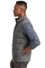 TravisMathew TM1MW453 Mens Cold Bay Full Zip Vest Quiet Shade Grey Model Side