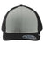 TravisMathew Hats TM1MY390 Mens Cruz Colorblock Adjustable Trucker Hat Heather Grey/Black Flat Front
