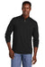 TravisMathew TM1MY397 Mens Coto Performance Wrinkle Resistant 1/4 Zip Sweatshirt Black Model Front