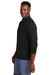 TravisMathew TM1MY397 Mens Coto Performance Wrinkle Resistant 1/4 Zip Sweatshirt Black Model Side
