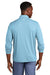TravisMathew TM1MY397 Mens Coto Performance Wrinkle Resistant 1/4 Zip Sweatshirt Heather Brilliant Blue Model Back