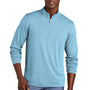 TravisMathew Mens Coto Performance Wrinkle Resistant 1/4 Zip Sweatshirt - Heather Brilliant Blue
