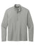 TravisMathew TM1MY397 Mens Coto Performance Wrinkle Resistant 1/4 Zip Sweatshirt Heather Quiet Shade Grey Flat Front