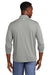 TravisMathew TM1MY397 Mens Coto Performance Wrinkle Resistant 1/4 Zip Sweatshirt Heather Quiet Shade Grey Model Back