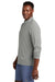 TravisMathew TM1MY397 Mens Coto Performance Wrinkle Resistant 1/4 Zip Sweatshirt Heather Quiet Shade Grey Model Side
