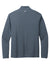 TravisMathew TM1MY397 Mens Coto Performance Wrinkle Resistant 1/4 Zip Sweatshirt Vintage Indigo Blue/Black Flat Back