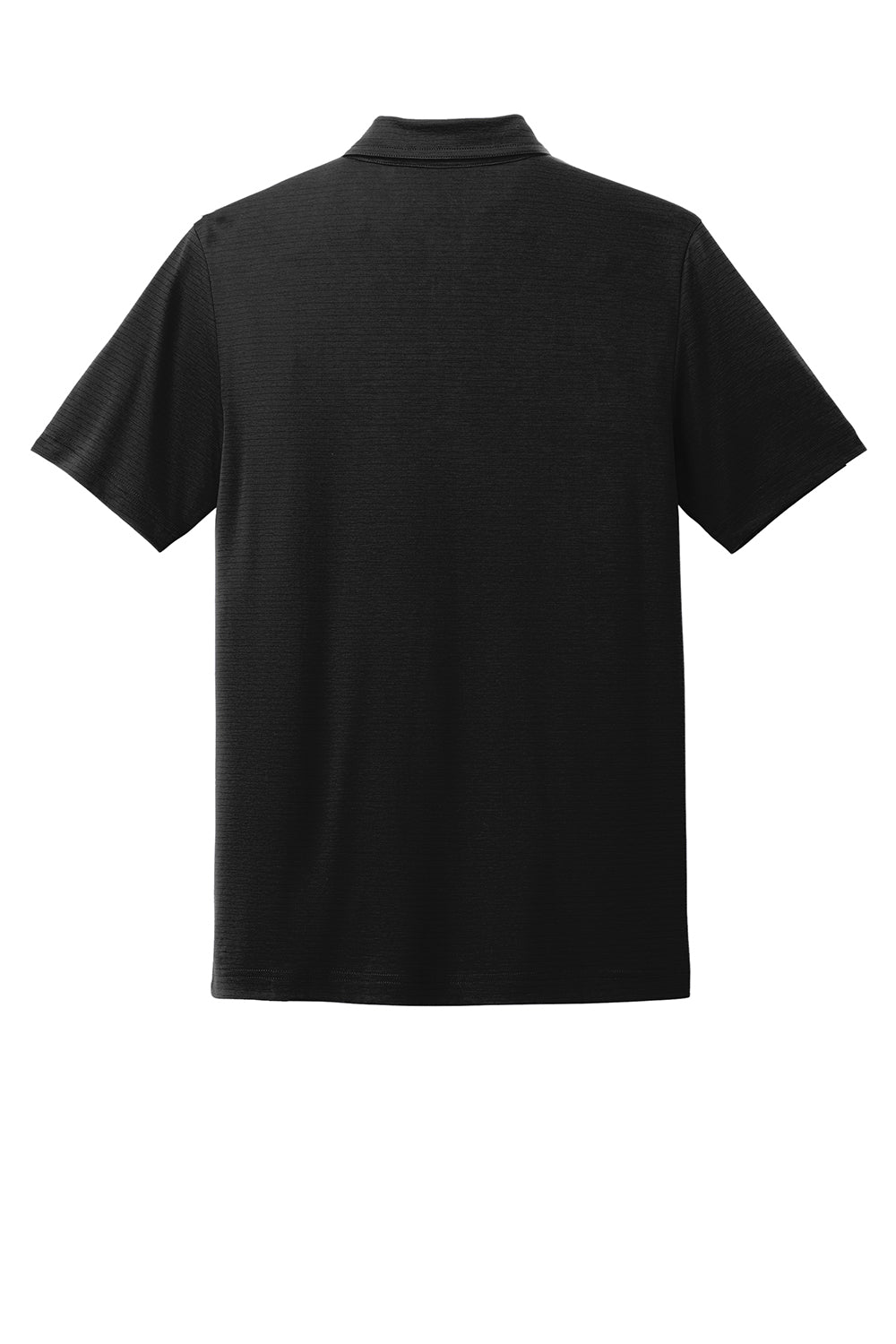 TravisMathew TM1MY399 Mens Bayfront Moisture Wicking Short Sleeve Polo Shirt Black Flat Back