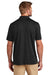 TravisMathew TM1MY399 Mens Bayfront Moisture Wicking Short Sleeve Polo Shirt Black Model Back