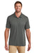 TravisMathew TM1MY399 Mens Bayfront Moisture Wicking Short Sleeve Polo Shirt Dark Grey Model Front