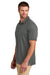 TravisMathew TM1MY399 Mens Bayfront Moisture Wicking Short Sleeve Polo Shirt Dark Grey Model Side