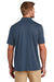 TravisMathew TM1MY399 Mens Bayfront Moisture Wicking Short Sleeve Polo Shirt Insignia Blue Model Back