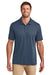 TravisMathew TM1MY399 Mens Bayfront Moisture Wicking Short Sleeve Polo Shirt Insignia Blue Model Front