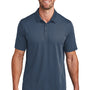 TravisMathew Mens Bayfront Moisture Wicking Short Sleeve Polo Shirt - Insignia Blue
