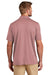 TravisMathew TM1MY399 Mens Bayfront Moisture Wicking Short Sleeve Polo Shirt Roan Rouge Model Back